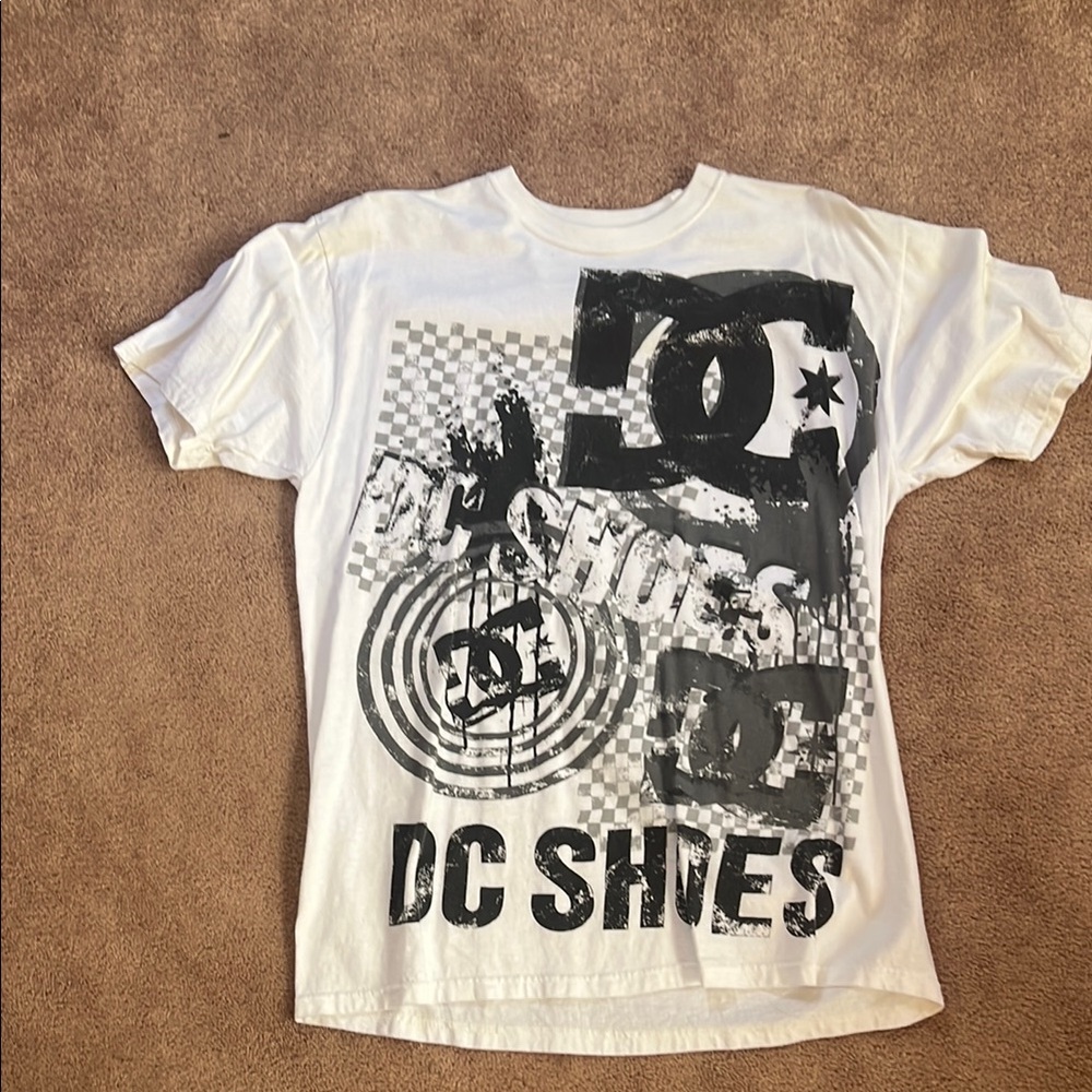 DC White Short Sleeve Graphic Tee